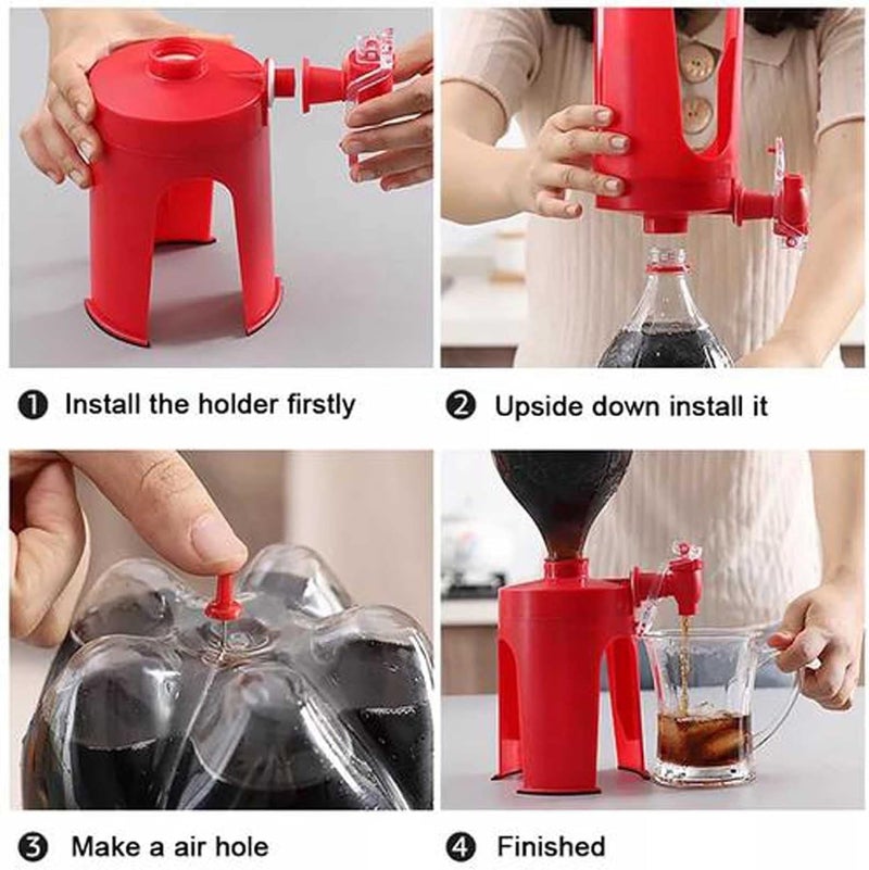 FirstOne Soda Dispenser Drinking Water Dispense Machine Coke Bottle Dispenser Party Home Bar Accessory - Image 3